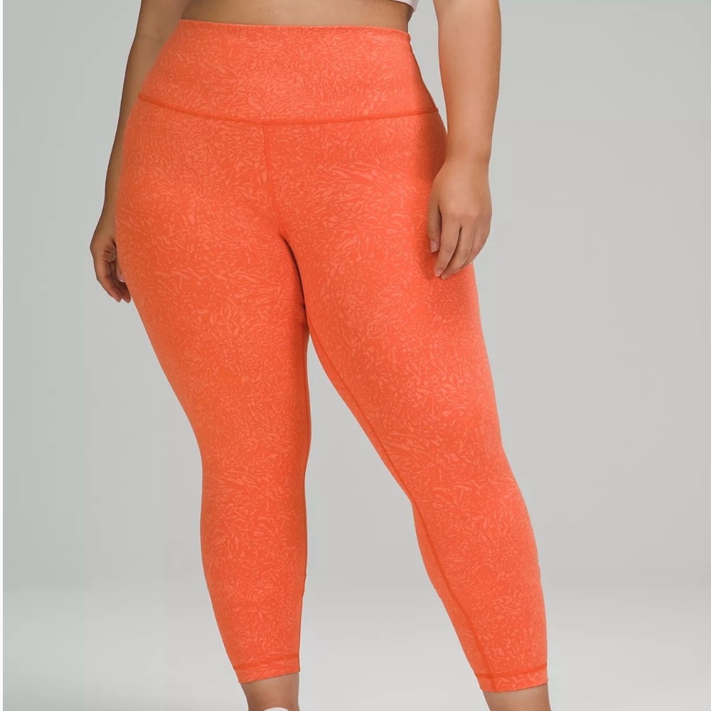 Lululemon leggings Crunch Warm Coral